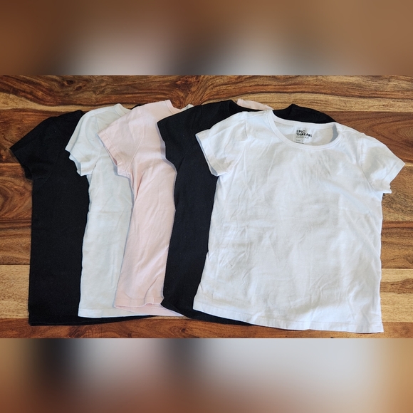 Epic Threads Girls' T-Shirt 5 Pack - White, Pink, and Black Size 6 - Picture 1 of 8